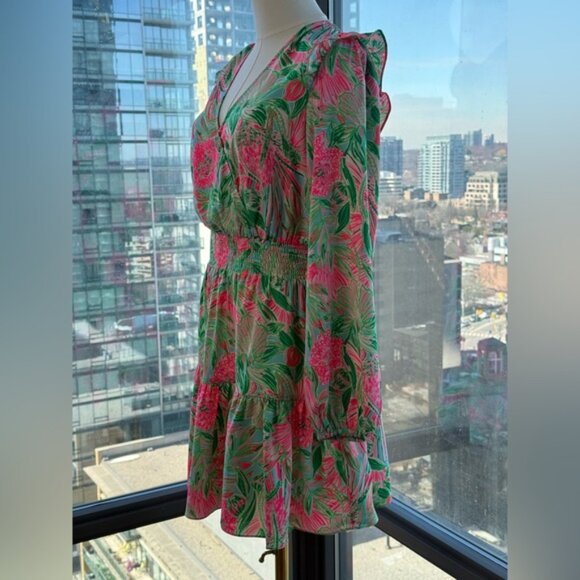 🆕 LILLY PULITZER 🧿 NWT Taviana Stretch Dress, Coming in Hot Blue Horizon, Sz 2 - Picture 5 of 16